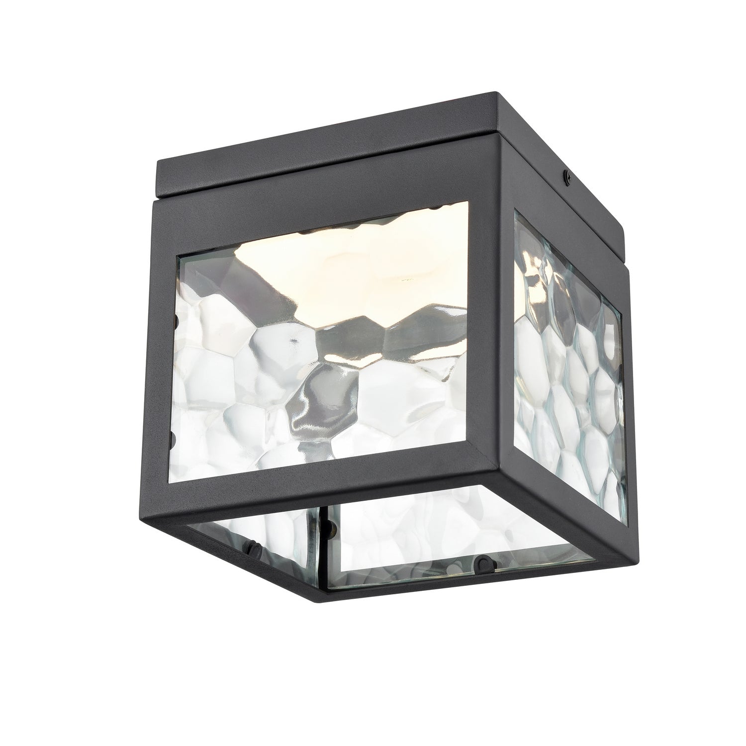 DVI Canada - LED Flush Mount - Bishop LED Outdoor - Black with Honeycomb Glass- Union Lighting Luminaires Decor