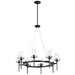 Kichler Canada - Eight Light Chandelier - Alton - Black- Union Lighting Luminaires Decor