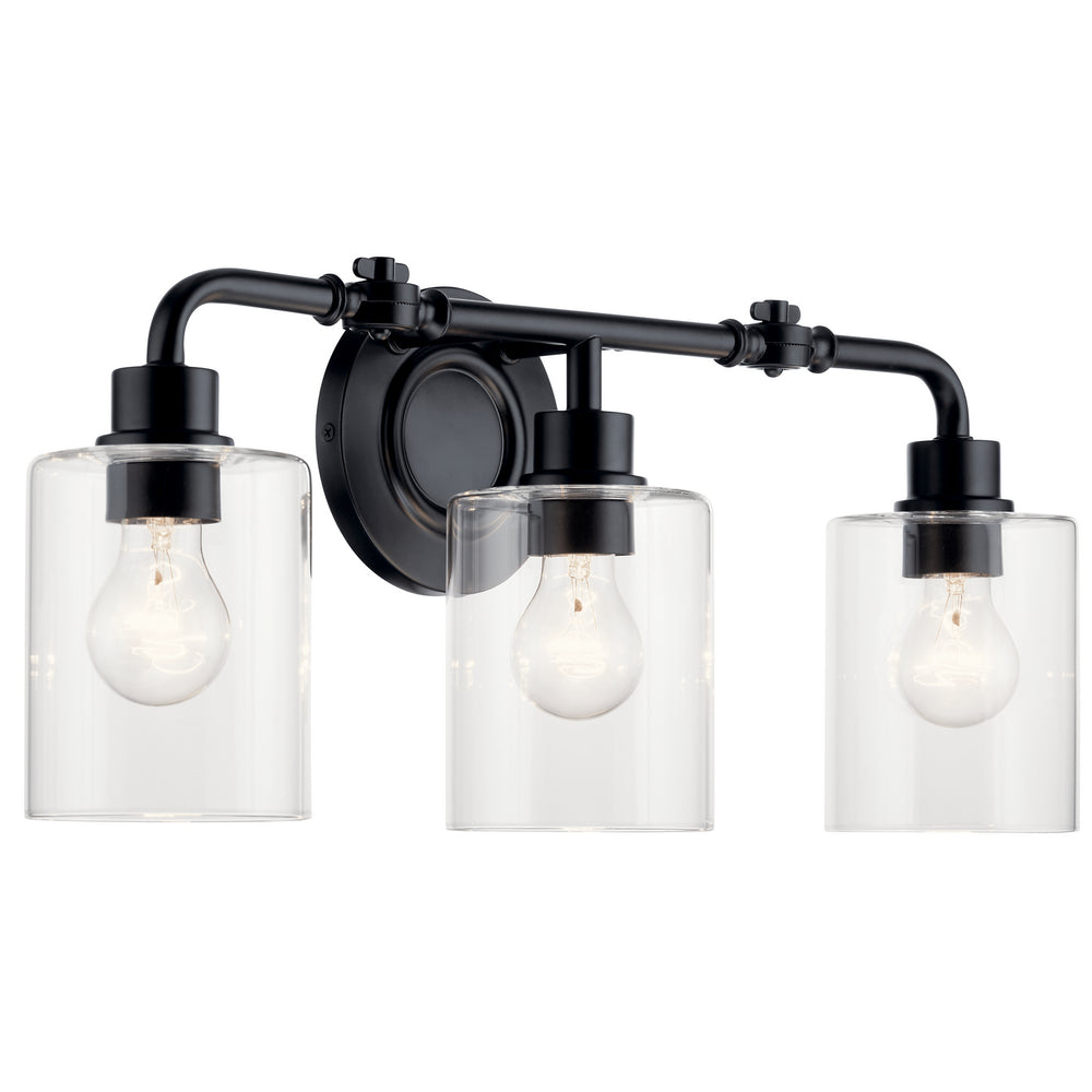 Kichler Canada - Three Light Bath - Gunnison - Black- Union Lighting Luminaires Decor