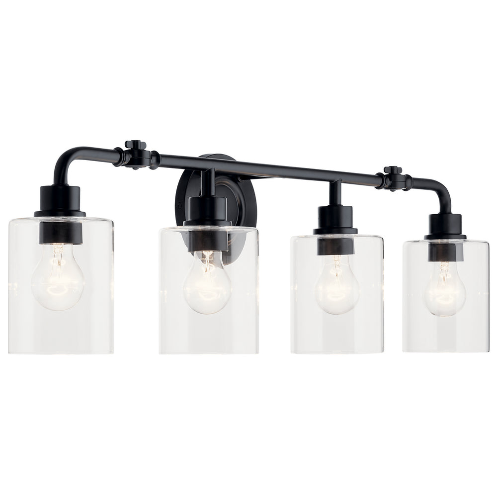 Kichler Canada - Four Light Bath - Gunnison - Black- Union Lighting Luminaires Decor