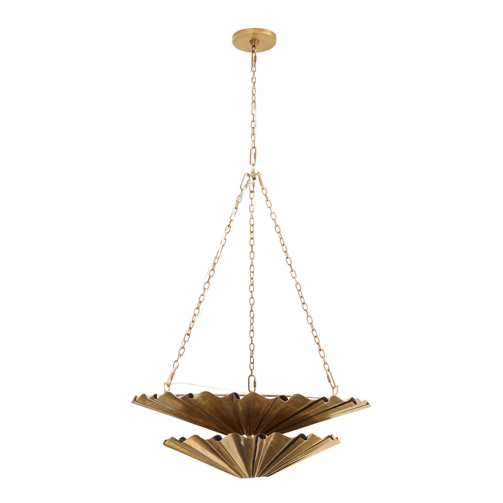 Arteriors - Nine Light Chandelier - Katya - Vintage Brass- Union Lighting Luminaires Decor