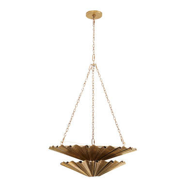Arteriors - Nine Light Chandelier - Katya - Vintage Brass- Union Lighting Luminaires Decor