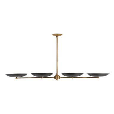 Arteriors - Four Light Chandelier - Griffith - Bronze- Union Lighting Luminaires Decor
