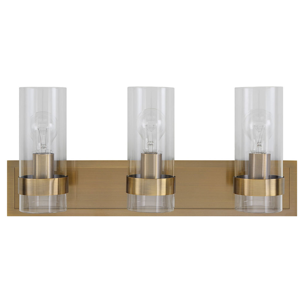 Uttermost - Three Light Vanity - Cardiff - Oxidized Antique Brass- Union Lighting Luminaires Decor