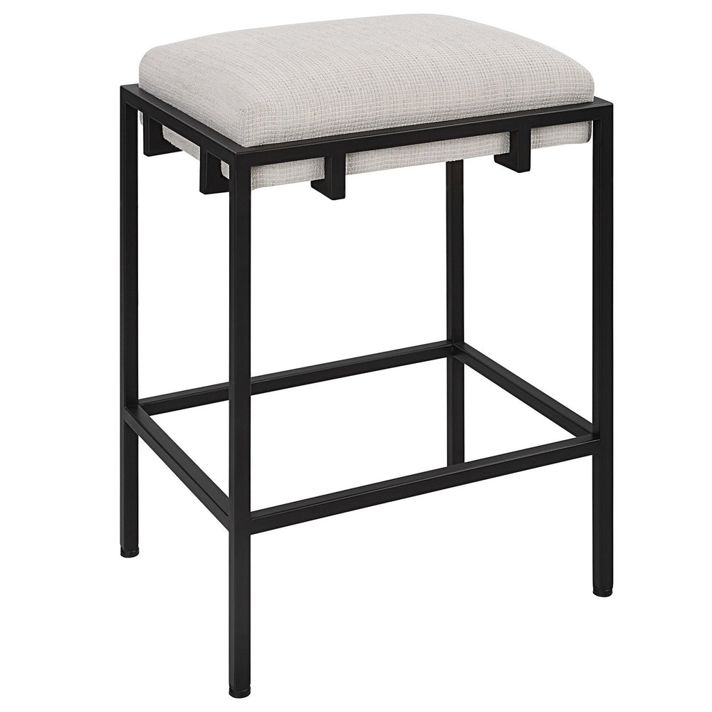 Uttermost - Counter Stool - Paradox - Matte Black Iron- Union Lighting Luminaires Decor