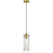 Dainolite Canada - One Light Pendant - Pasha - Aged Brass- Union Lighting Luminaires Decor