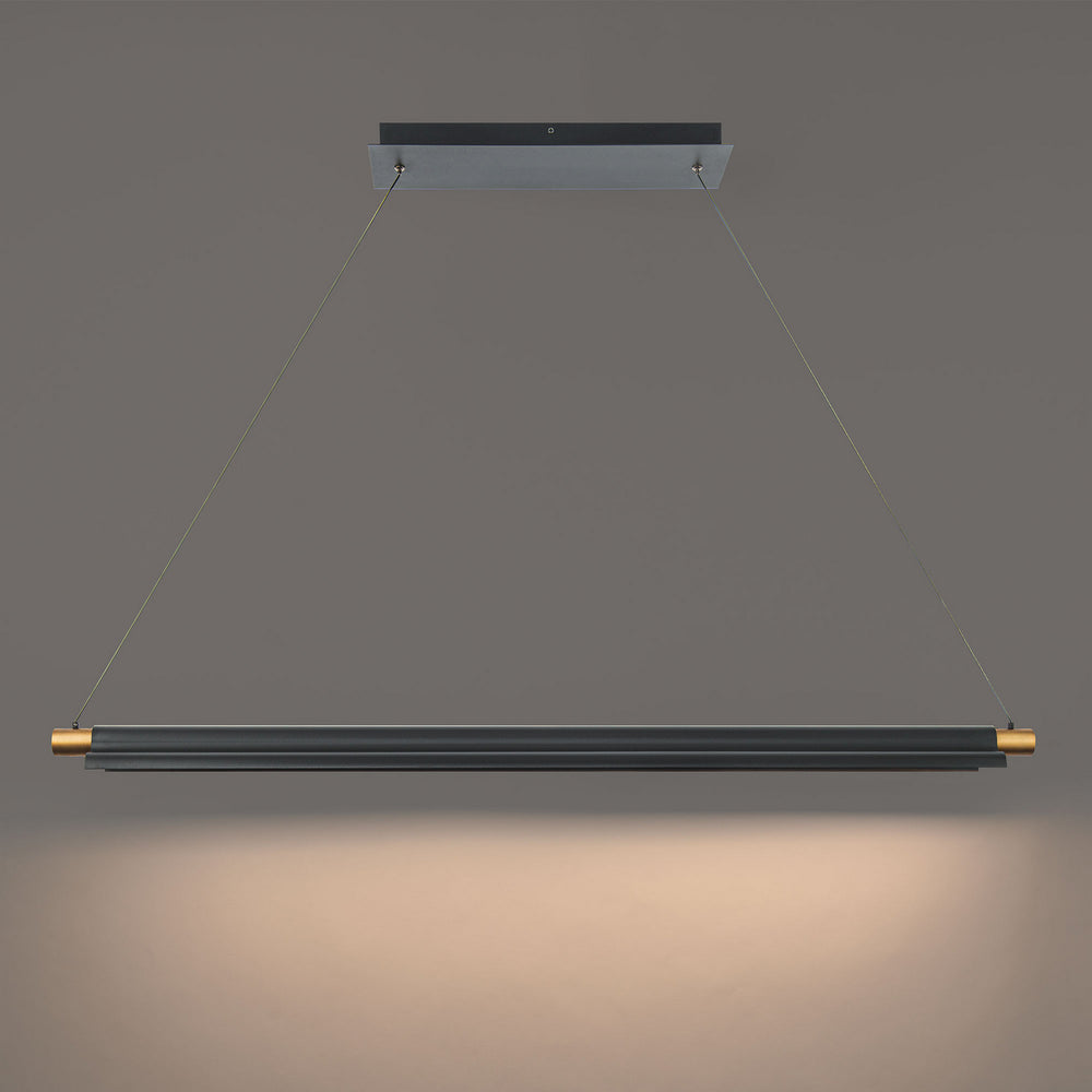 W.A.C. Canada - LED Pendant - Pavilion - Black/Aged Brass- Union Lighting Luminaires Decor