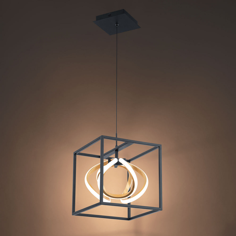 W.A.C. Canada - LED Mini Pendant - Sinclair - Black/Gold Leaf- Union Lighting Luminaires Decor