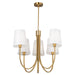 Artcraft Canada - Five Light Chandelier - Rhythm - Brushed Gold- Union Lighting Luminaires Decor