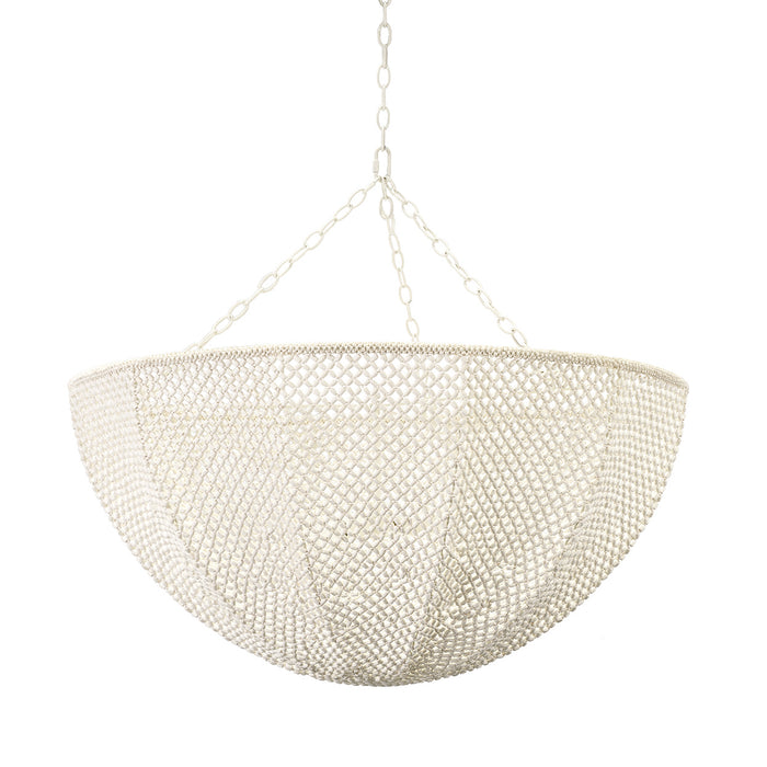 Palecek Canada - Four Light Chandelier - Quinn - Off-White- Union Lighting Luminaires Decor