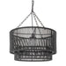 Palecek - One Light Outdoor Pendant - Tanner - Black- Union Lighting Luminaires Decor