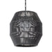 Palecek - One Light Outdoor Pendant - Tanner - Black- Union Lighting Luminaires Decor