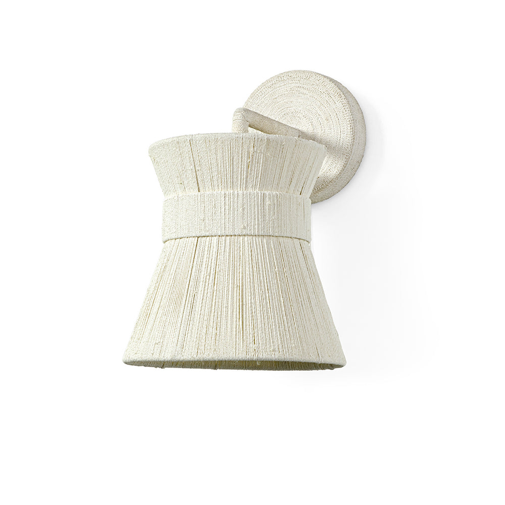 Palecek Canada - Wall Sconce - Cassidy - White Abaca- Union Lighting Luminaires Decor