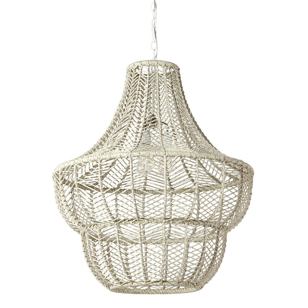 Palecek Canada - Outdoor Chandelier - Gabriella - White- Union Lighting Luminaires Decor
