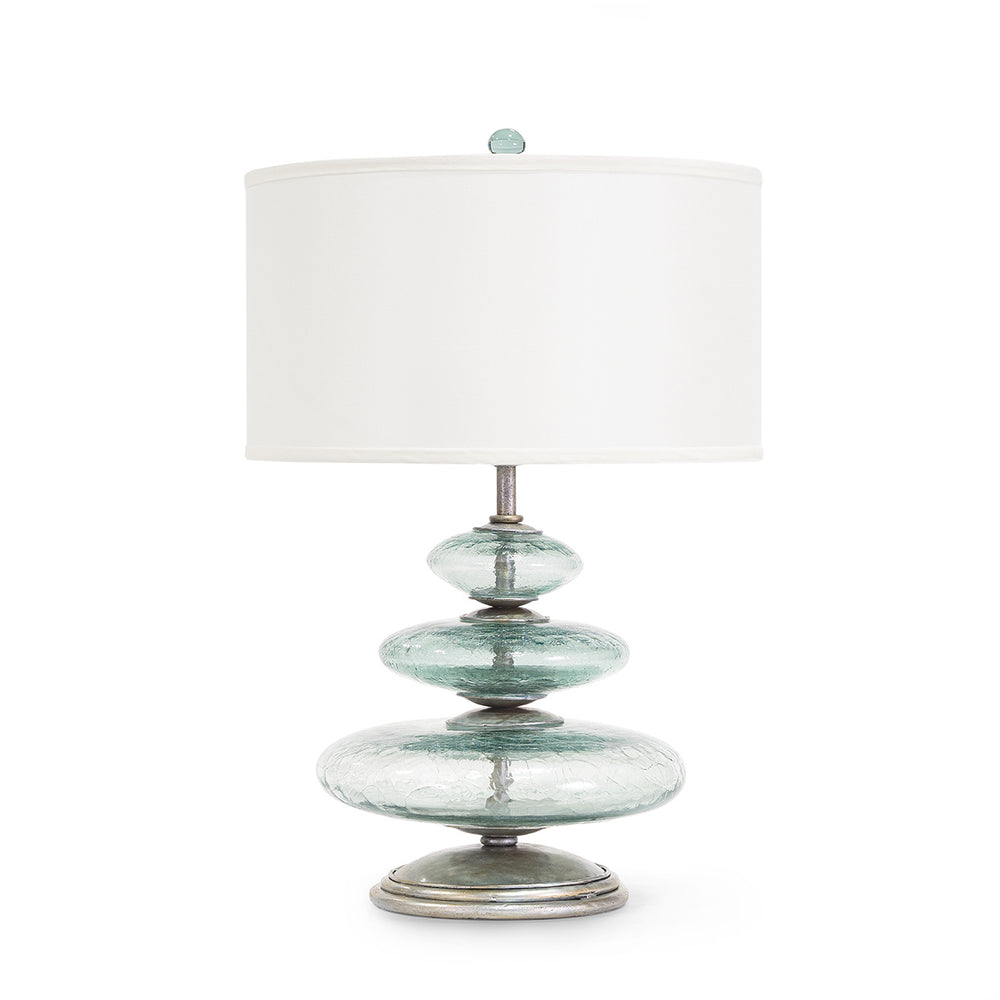 Palecek - One Light Table Lamp - Glass Disc- Union Lighting Luminaires Decor