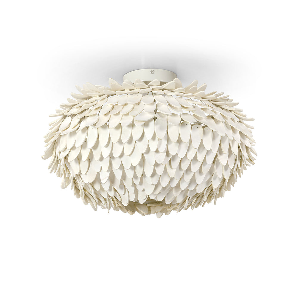 Palecek Canada - Semi Flush Mount - Mariposa - Off-White- Union Lighting Luminaires Decor