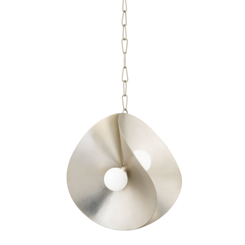 Corbett Lighting Canada - Four Light Pendant - Peony - Warm Silver Leaf- Union Lighting Luminaires Decor