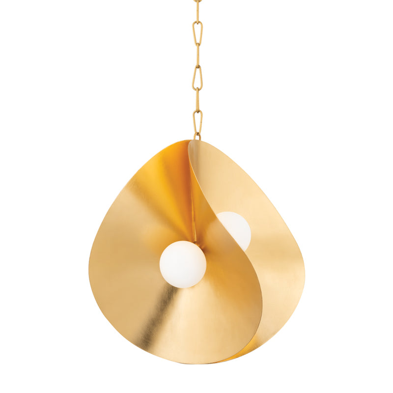 Corbett Lighting Canada - Four Light Pendant - Peony - Gold Leaf- Union Lighting Luminaires Decor