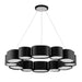 Corbett Lighting Canada - 12 Light Chandelier - Opal - Soft Black w/Stainless Steel- Union Lighting Luminaires Decor