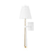 Corbett Lighting Canada - One Light Wall Sconce - Esmeralda - Vintage Gold Leaf/Gesso White- Union Lighting Luminaires Decor