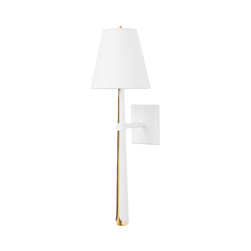 Corbett Lighting Canada - One Light Wall Sconce - Esmeralda - Vintage Gold Leaf/Gesso White- Union Lighting Luminaires Decor