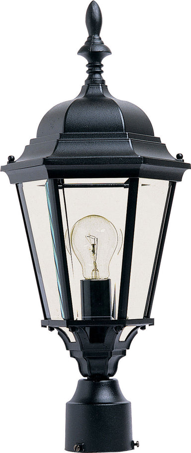 Maxim - One Light Outdoor Pole/Post Lantern - Westlake - Black- Union Lighting Luminaires Decor