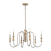 Kichler Canada - Six Light Chandelier - Karthe - Brushed Nickel- Union Lighting Luminaires Decor