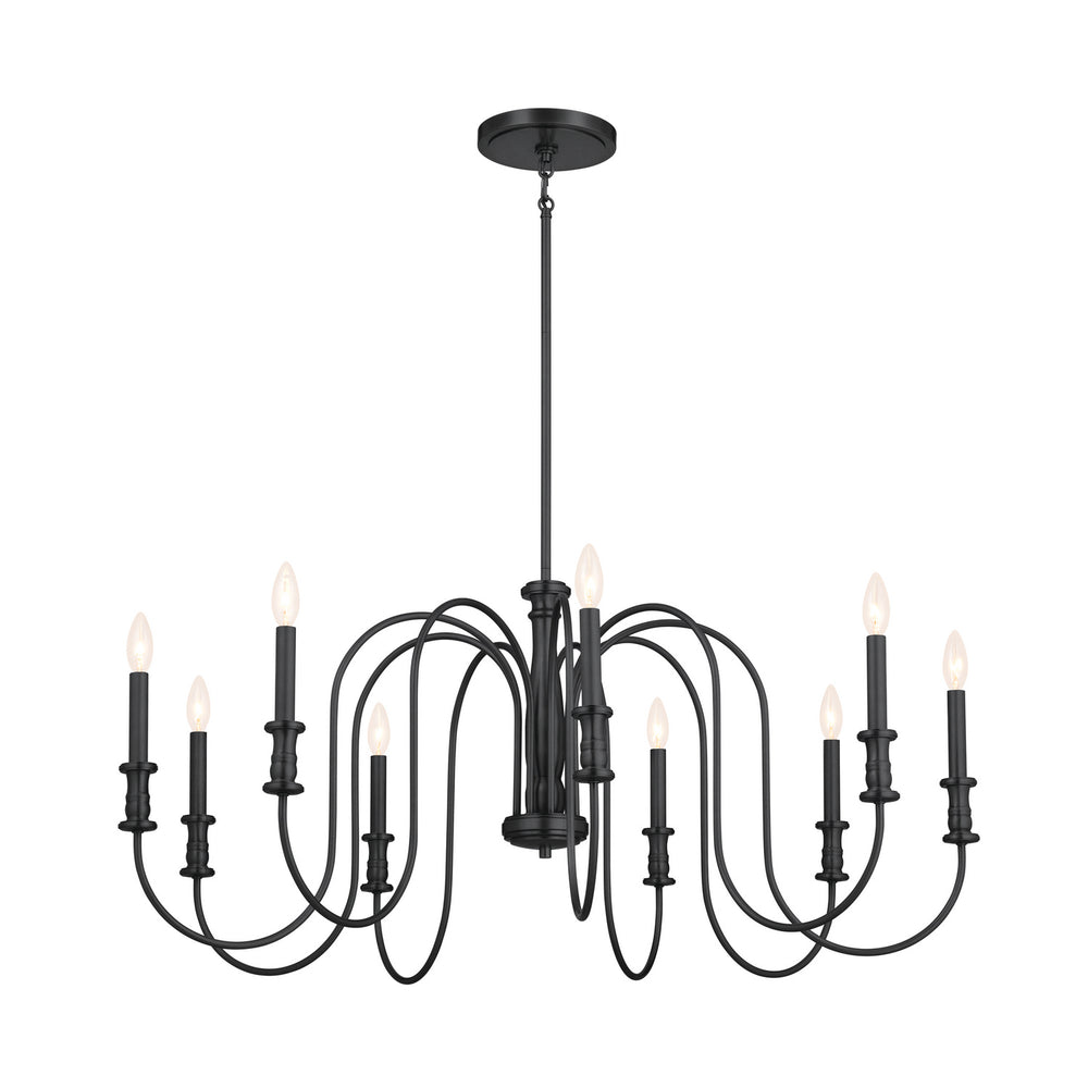 Kichler Canada - Nine Light Chandelier - Karthe - Black- Union Lighting Luminaires Decor