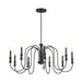Kichler Canada - Nine Light Chandelier - Karthe - Black- Union Lighting Luminaires Decor