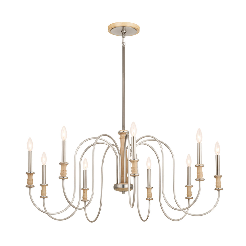 Kichler Canada - Nine Light Chandelier - Karthe - Brushed Nickel- Union Lighting Luminaires Decor