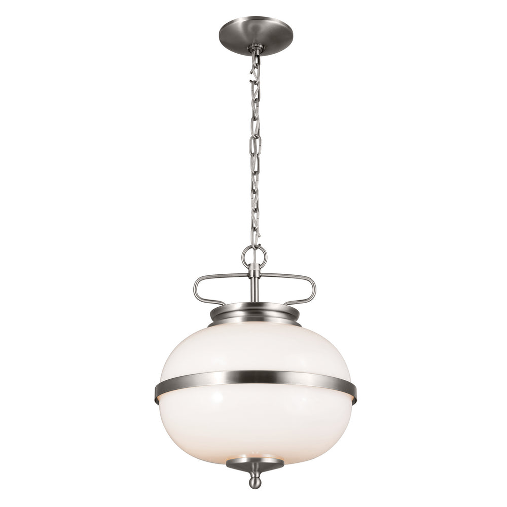 Kichler Canada - Two Light Pendant - Opal - Classic Pewter- Union Lighting Luminaires Decor