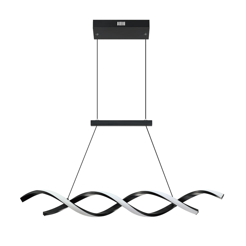 Kendal Canada - LED Pendant - Twist - Black- Union Lighting Luminaires Decor