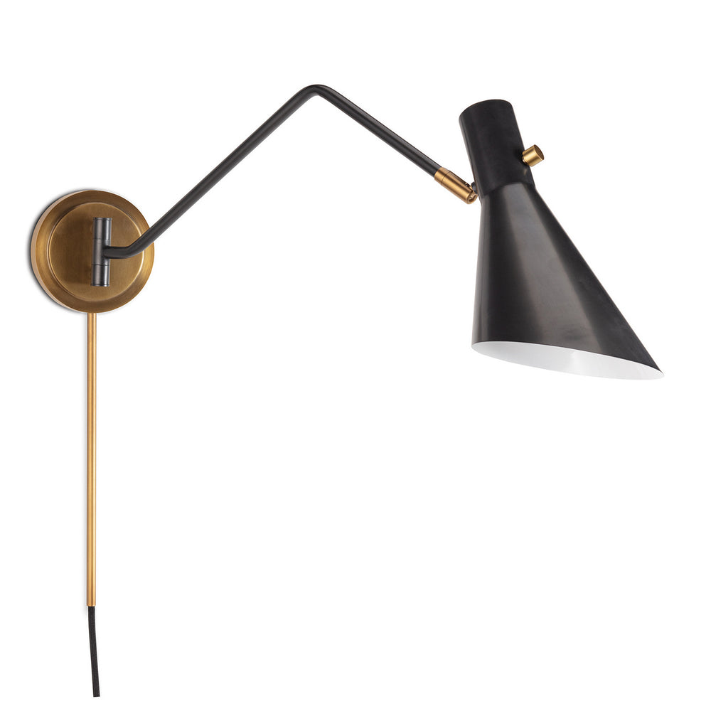 Regina Andrew - One Light Wall Sconce - Spyder - Blackened Brass- Union Lighting Luminaires Decor