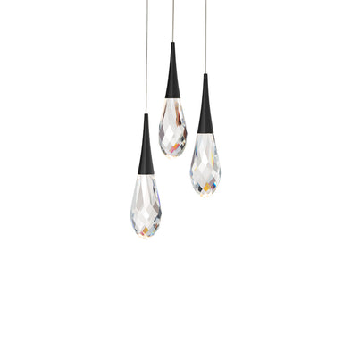 Schonbek Beyond - LED Pendant - Hibiscus - Black- Union Lighting Luminaires Decor