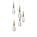 Schonbek Beyond - LED Pendant - Hibiscus - Aged Brass- Union Lighting Luminaires Decor