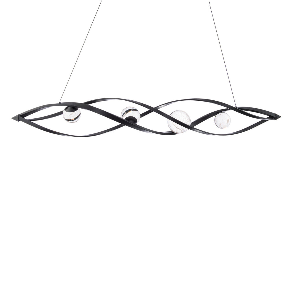 Schonbek Beyond - LED Linear Pendant - Slipstream - Black- Union Lighting Luminaires Decor
