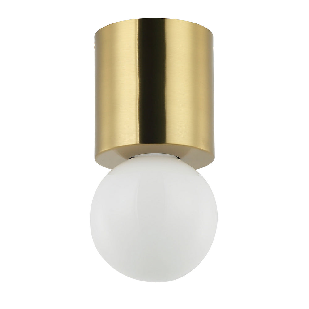 Dainolite Canada - One Light Flush Mount - Theron - Aged Brass- Union Lighting Luminaires Decor