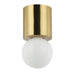 Dainolite Canada - One Light Flush Mount - Theron - Aged Brass- Union Lighting Luminaires Decor