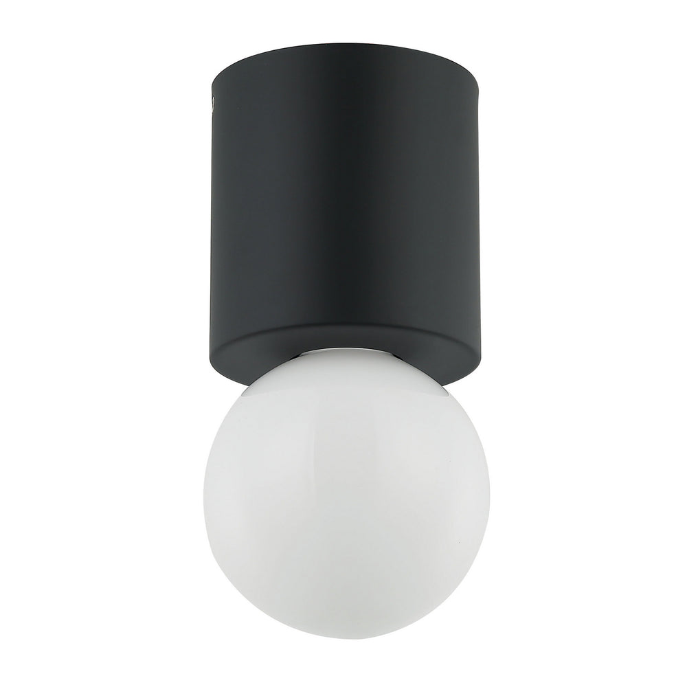 Dainolite Canada - One Light Flush Mount - Theron - Black- Union Lighting Luminaires Decor