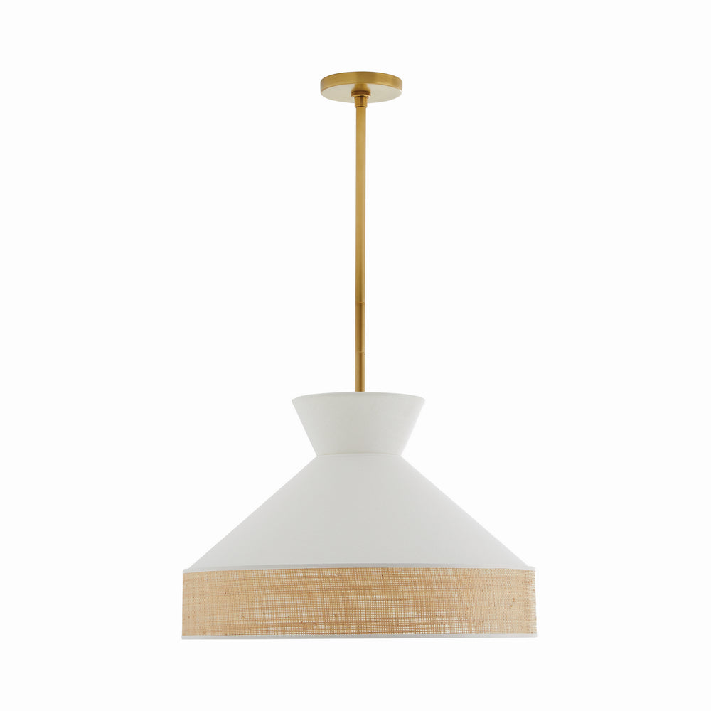 Arteriors - One Light Pendant - Malena - White- Union Lighting Luminaires Decor