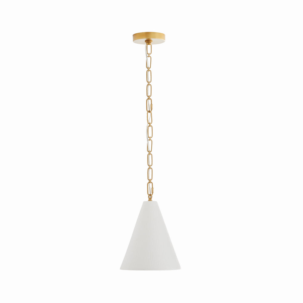 Arteriors - One Light Pendant - Oakland - Matte Bone- Union Lighting Luminaires Decor