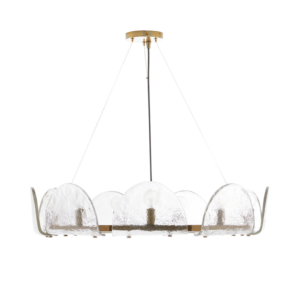 Arteriors - Nine Light Chandelier - Mendez - Smoke Luster- Union Lighting Luminaires Decor