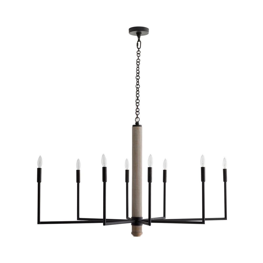 Arteriors - Eight Light Chandelier - Orlando - Blackened Iron- Union Lighting Luminaires Decor
