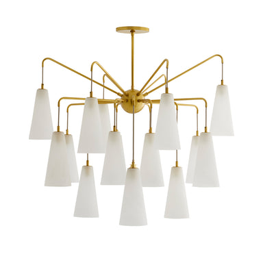 Arteriors - 18 Light Chandelier - Mika - Opal Swirl- Union Lighting Luminaires Decor