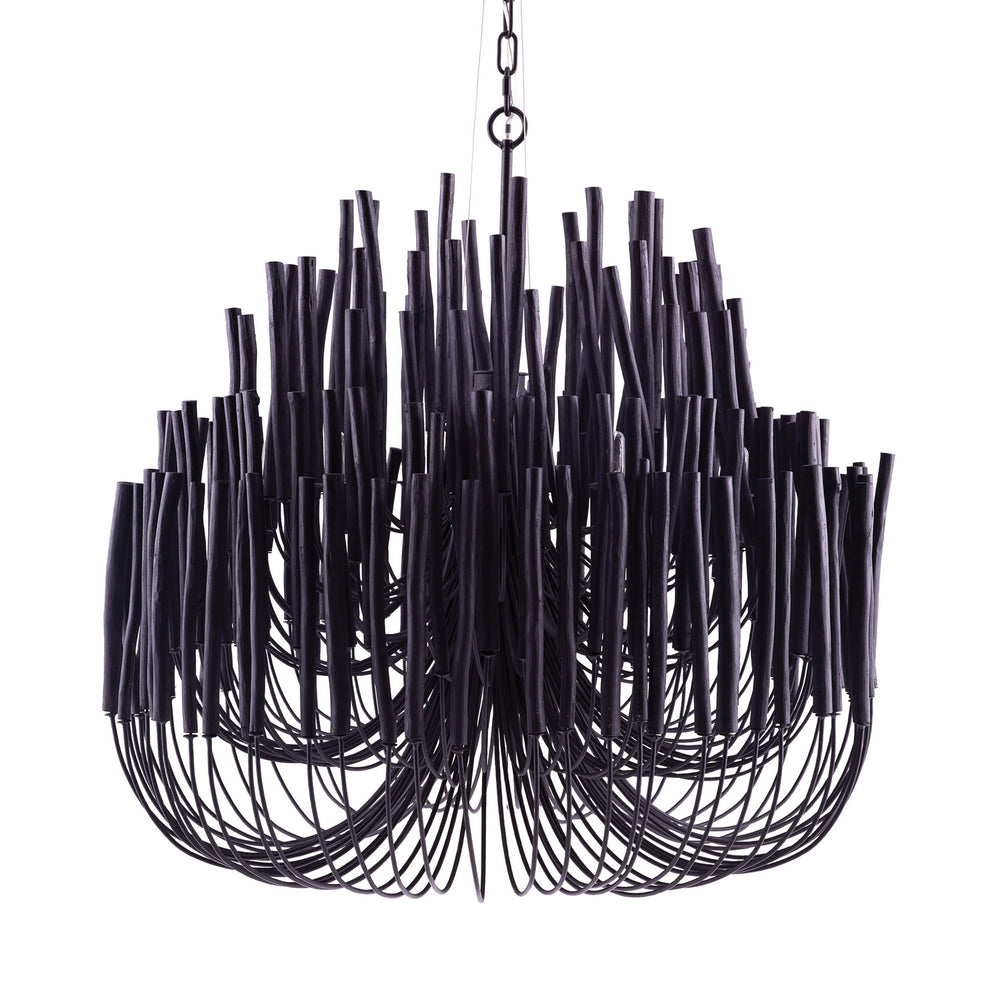 Arteriors - Six Light Chandelier - Tilda - Black- Union Lighting Luminaires Decor