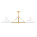 Hudson Valley - Four Light Island Pendant - Williamsburg - Aged Brass- Union Lighting Luminaires Decor