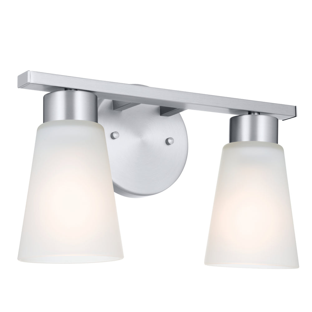 Kichler Canada - Two Light Bath - Stamos - Brushed Nickel- Union Lighting Luminaires Decor