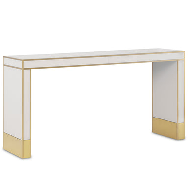 Currey and Company - Console Table - Arden - Ivory/Satin Brass- Union Lighting Luminaires Decor