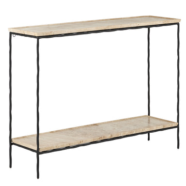 Currey and Company - Console Table - Boyles - Natural/Black- Union Lighting Luminaires Decor