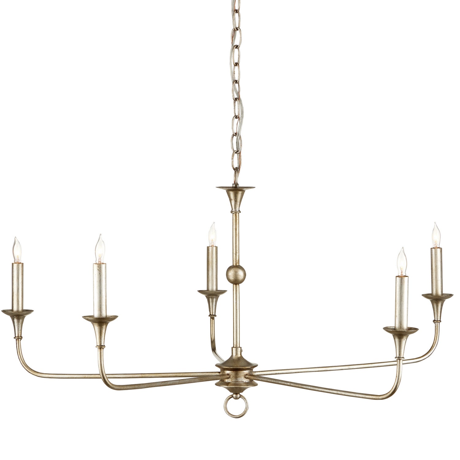 Currey and Company - Five Light Chandelier - Nottaway - Champagne- Union Lighting Luminaires Decor